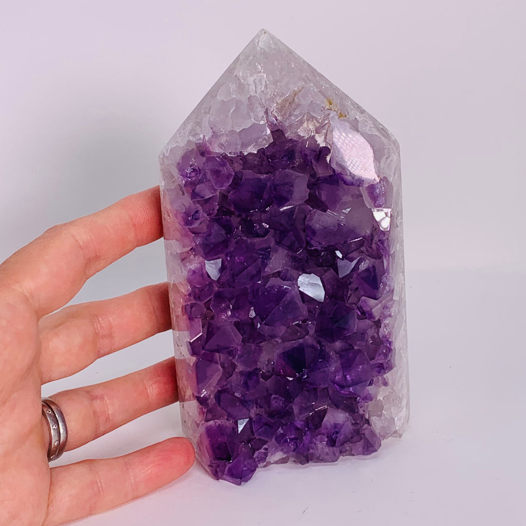 Amethyst Standing Cluster with Point