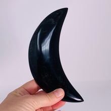 Load image into Gallery viewer, Silver Sheen Obsidian Moon
