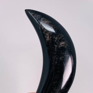 Silver Sheen Obsidian Moon