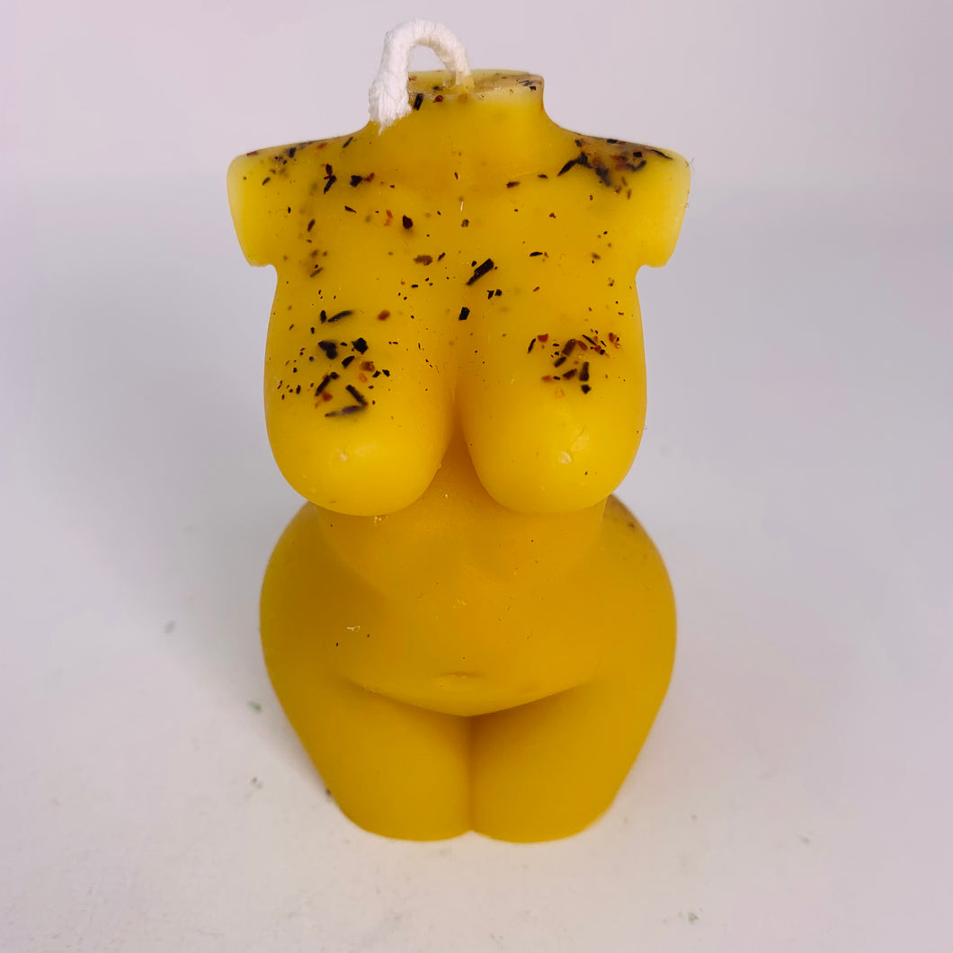 Beeswax Altar Candle - Body Love/Blooming