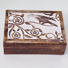Load image into Gallery viewer, Wood Raven Rectangular Box
