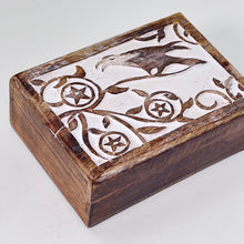 Load image into Gallery viewer, Wood Raven Rectangular Box
