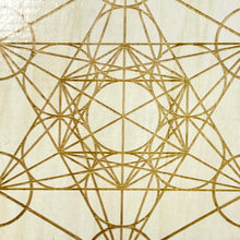 Load image into Gallery viewer, Wood Crystal Grid - Metatron
