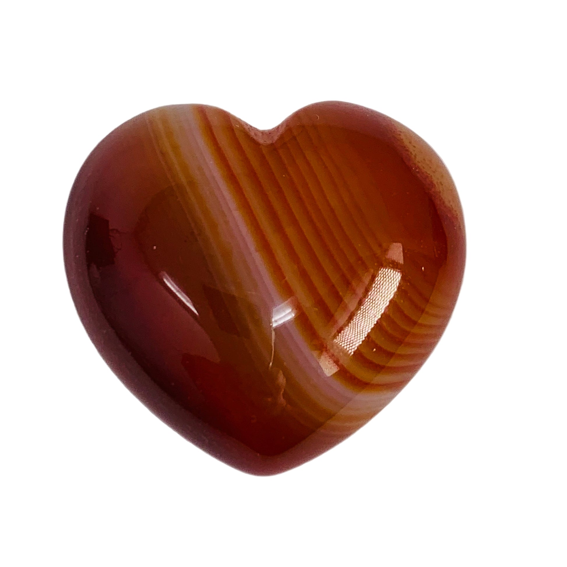 Carnelian Puffy Heart