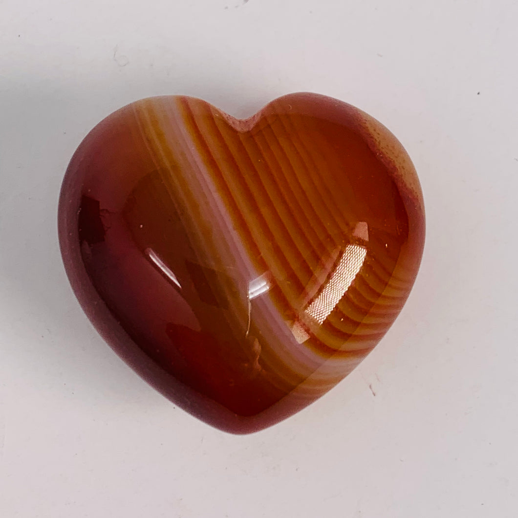 Carnelian Puffy Heart