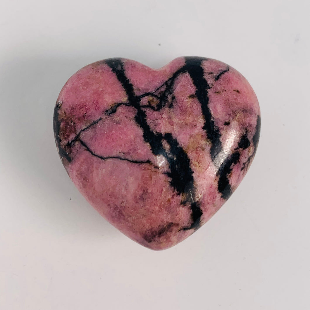Rhodonite Puffy Heart
