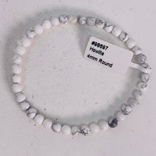 Load image into Gallery viewer, Bracelet - Howlite 4mm
