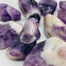 Load image into Gallery viewer, Amethyst (Chevron) - Tumbled
