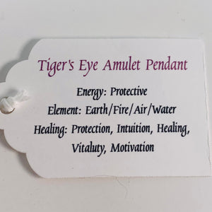 Tigers Eye Amulet Necklace by BlakByrd