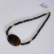 Load image into Gallery viewer, Tigers Eye Amulet Necklace by BlakByrd
