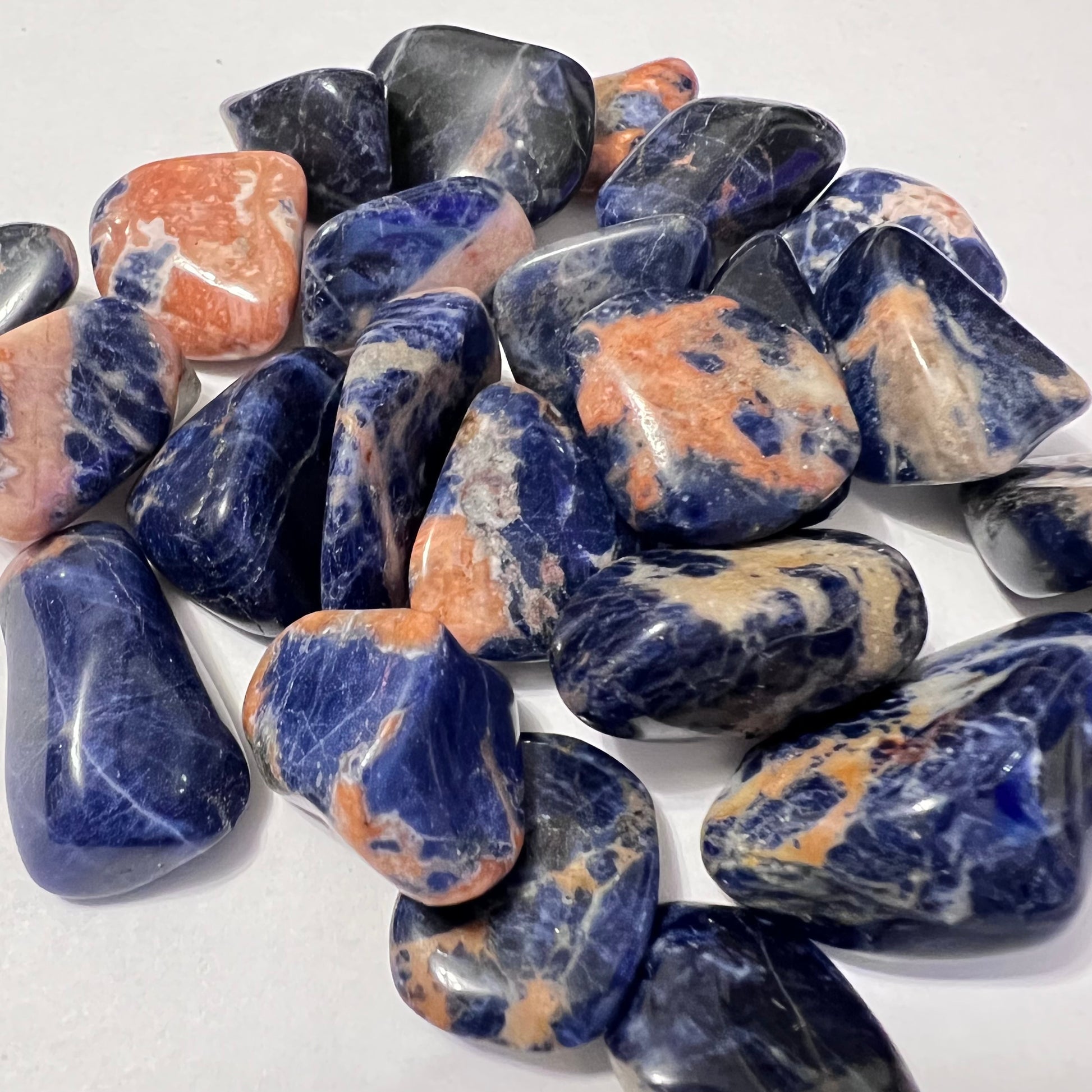 Sodalite Sunstone - Tumbled