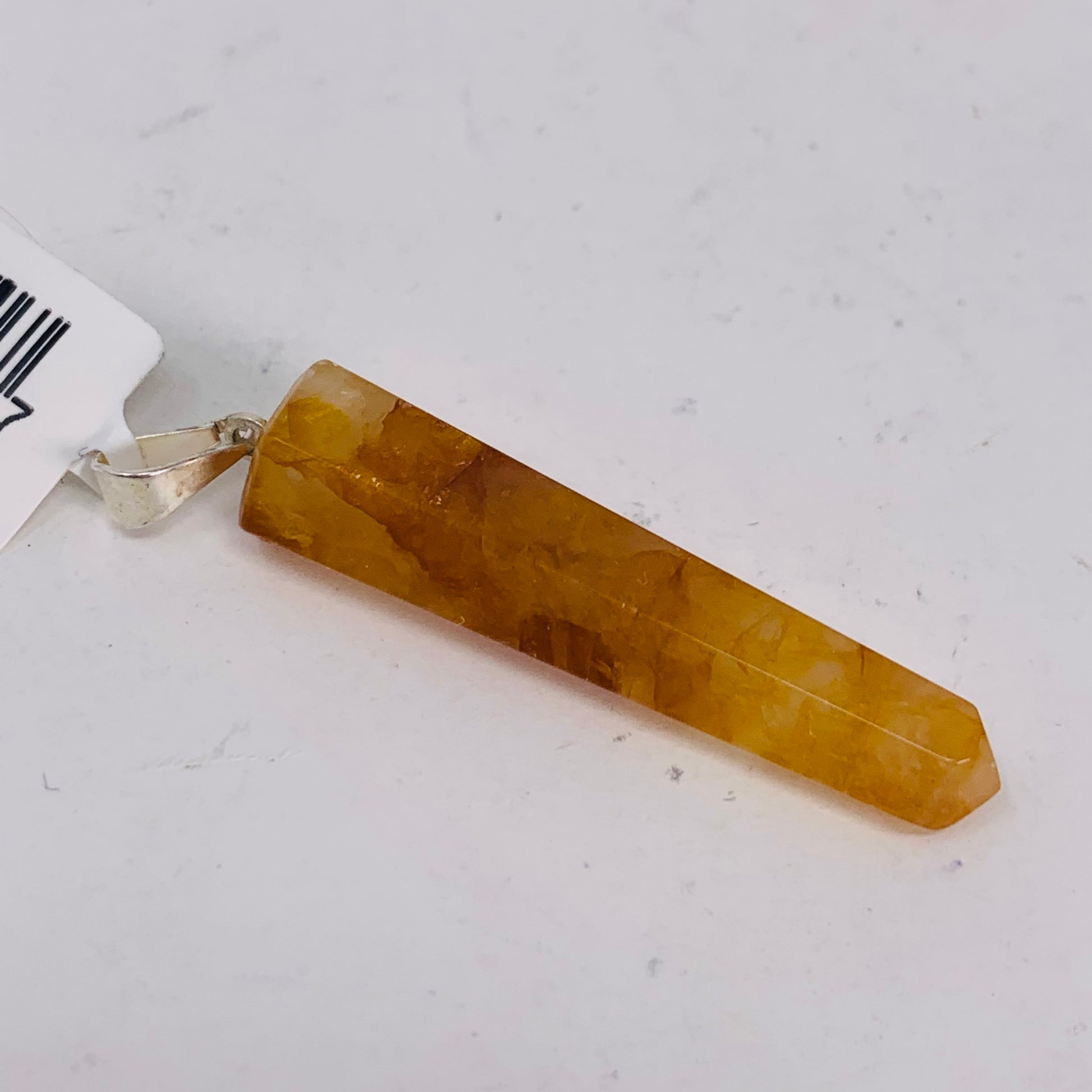Golden Healer Quartz (Azeztulite) Polished Point on Bail