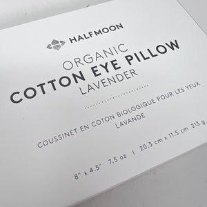 HALFMOON Organic Cotton Eye Pillow (Lavender)