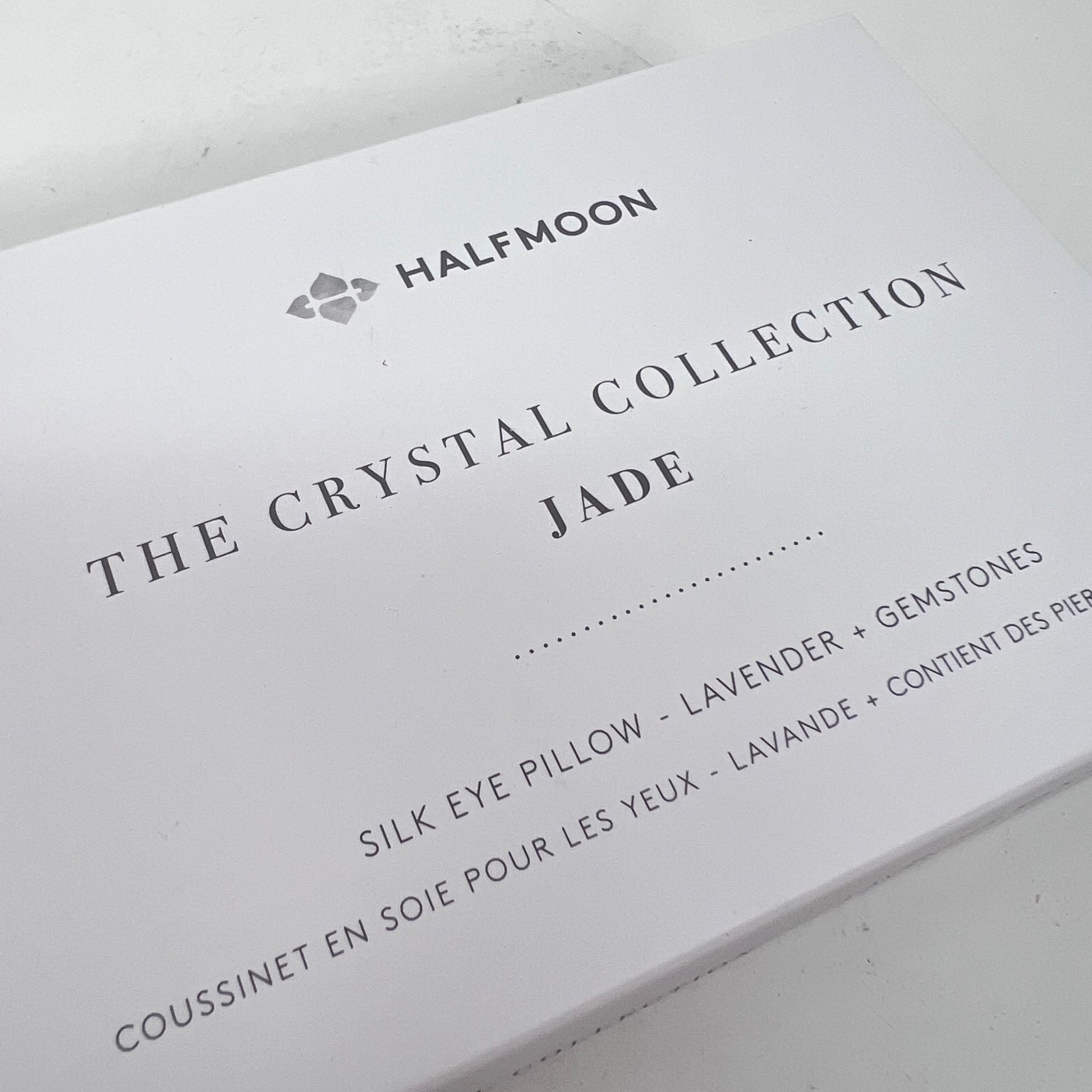 HALFMOON Crystal Collection Silk Eye Pillow (6 options)