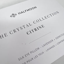 Load image into Gallery viewer, HALFMOON Crystal Collection Silk Eye Pillow (6 options)
