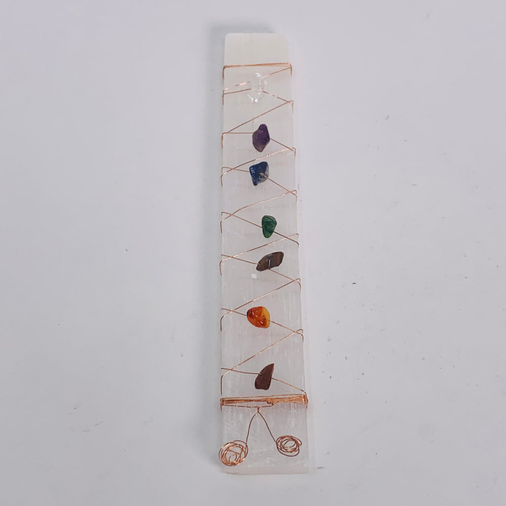 Selenite Chakra Wand