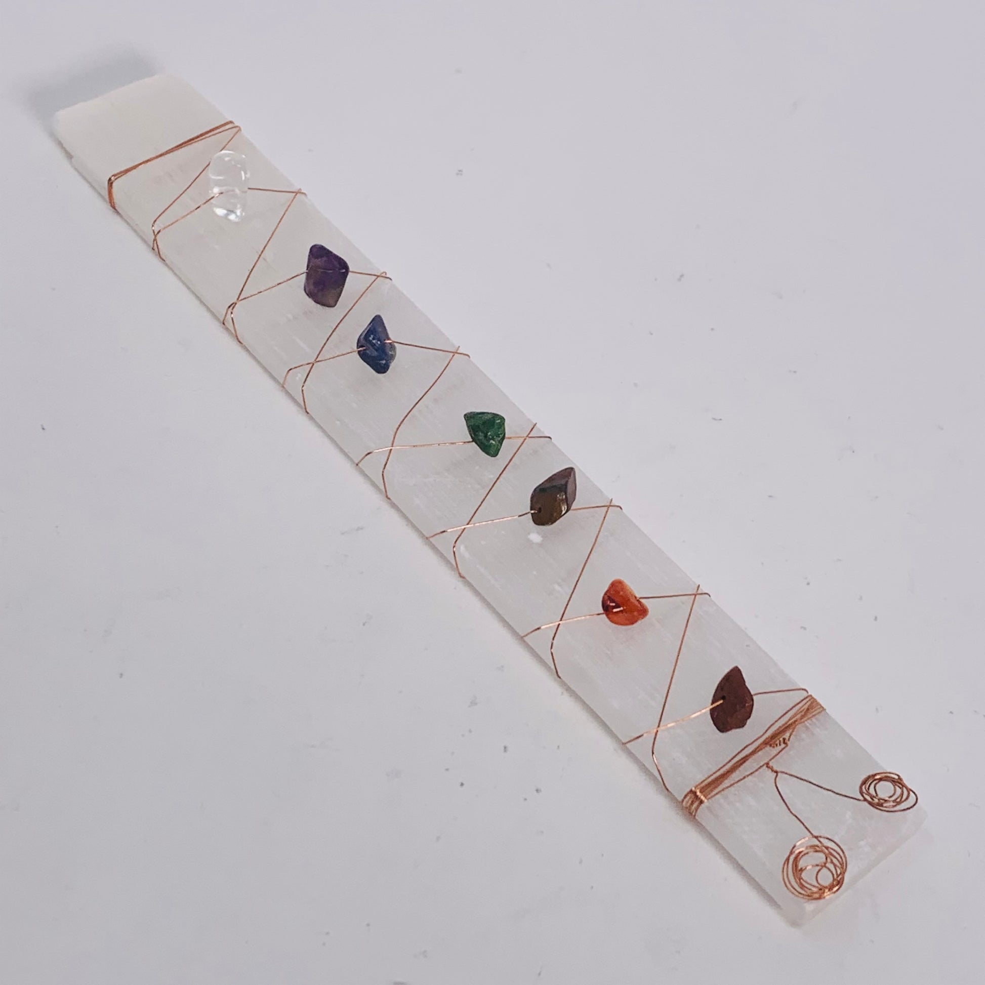 Selenite Chakra Wand