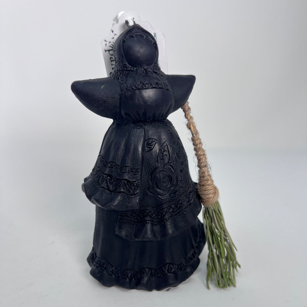 Witch & Broom Candle