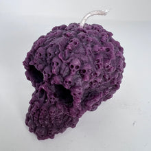 Load image into Gallery viewer, Beeswax Candle - Gathered Bones Skull
