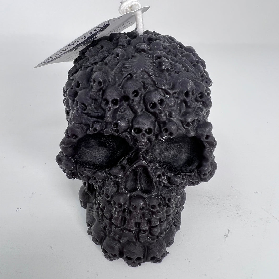 Beeswax Candle - Gathered Bones Skull