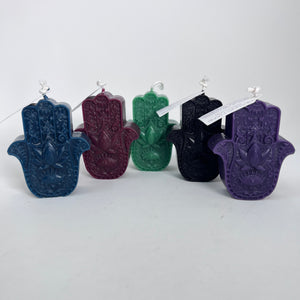 Beeswax Candle - Hamsa Healing Hand