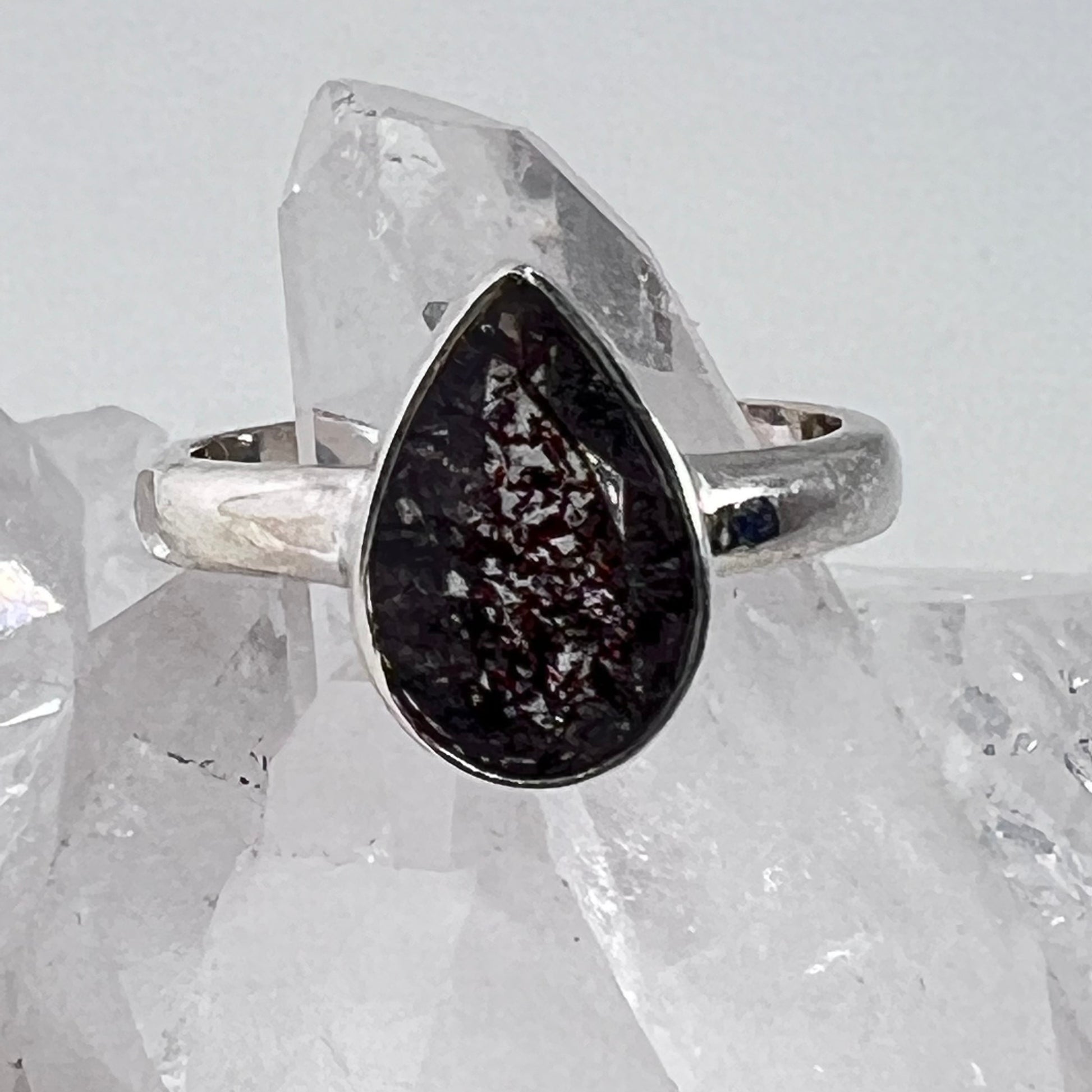 Ring - Tourmalinated Quartz - Size 7