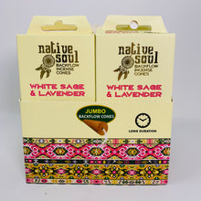 Load image into Gallery viewer, Backflow Cone Incense - White Sage &amp; Lavender
