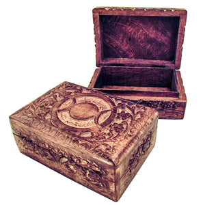 Wooden Box - Triple Moon