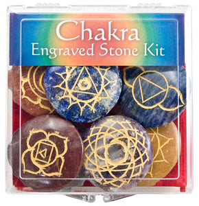 Chakra Engraved Stone Kit