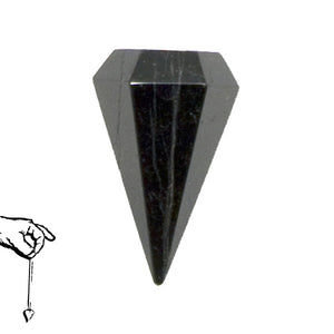 Pendulum - Black Tourmaline Faceted