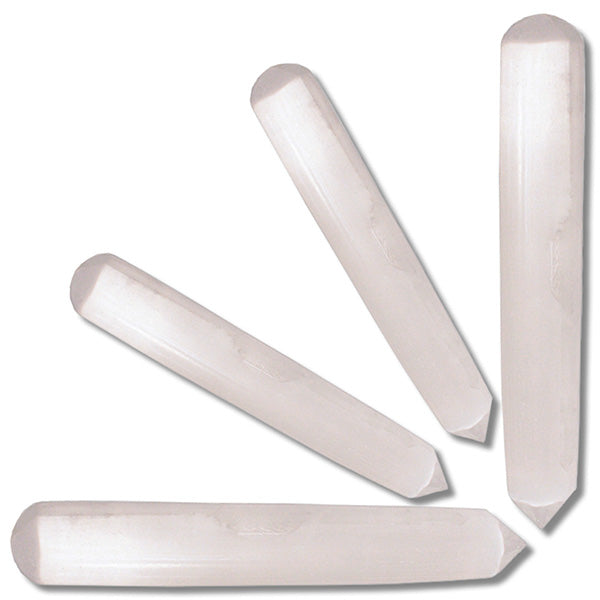 Selenite Wand (Cylindrical with Point)