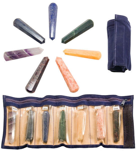 Wand Set - Chakra Set of 7 (with pouch)