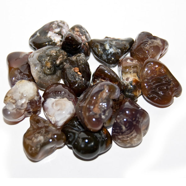 Fire Agate, Natural - Tumbled (medium - high grade)
